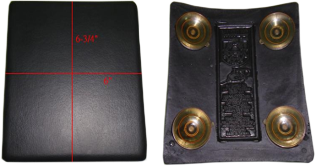 HARDDRIVE BAR HOP PILLION PAD 6"X6 3/4" 4 SUCTION CUPS
