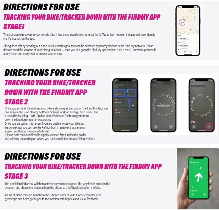 MUC-OFF SECURE AIRTAG HOLDER