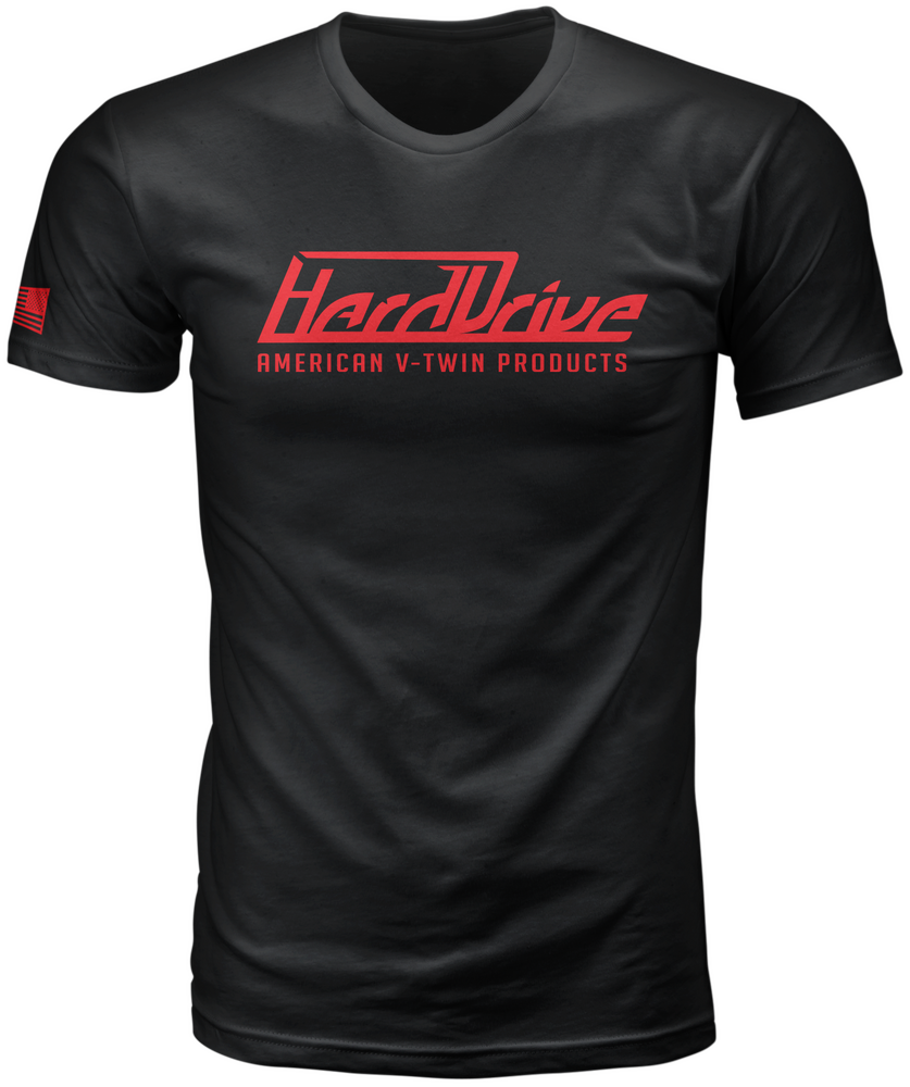 HardDrive Tee — Black/Red
