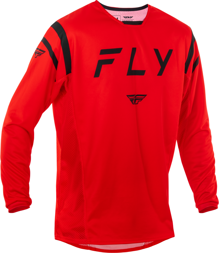Fly Racing Kinetic Center Jersey — Red/Black