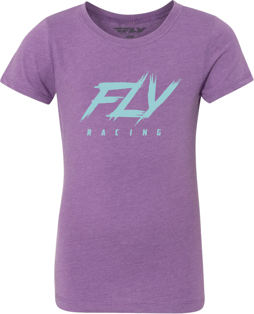 GIRL'S FLY EDGE TEE PURPLE YL