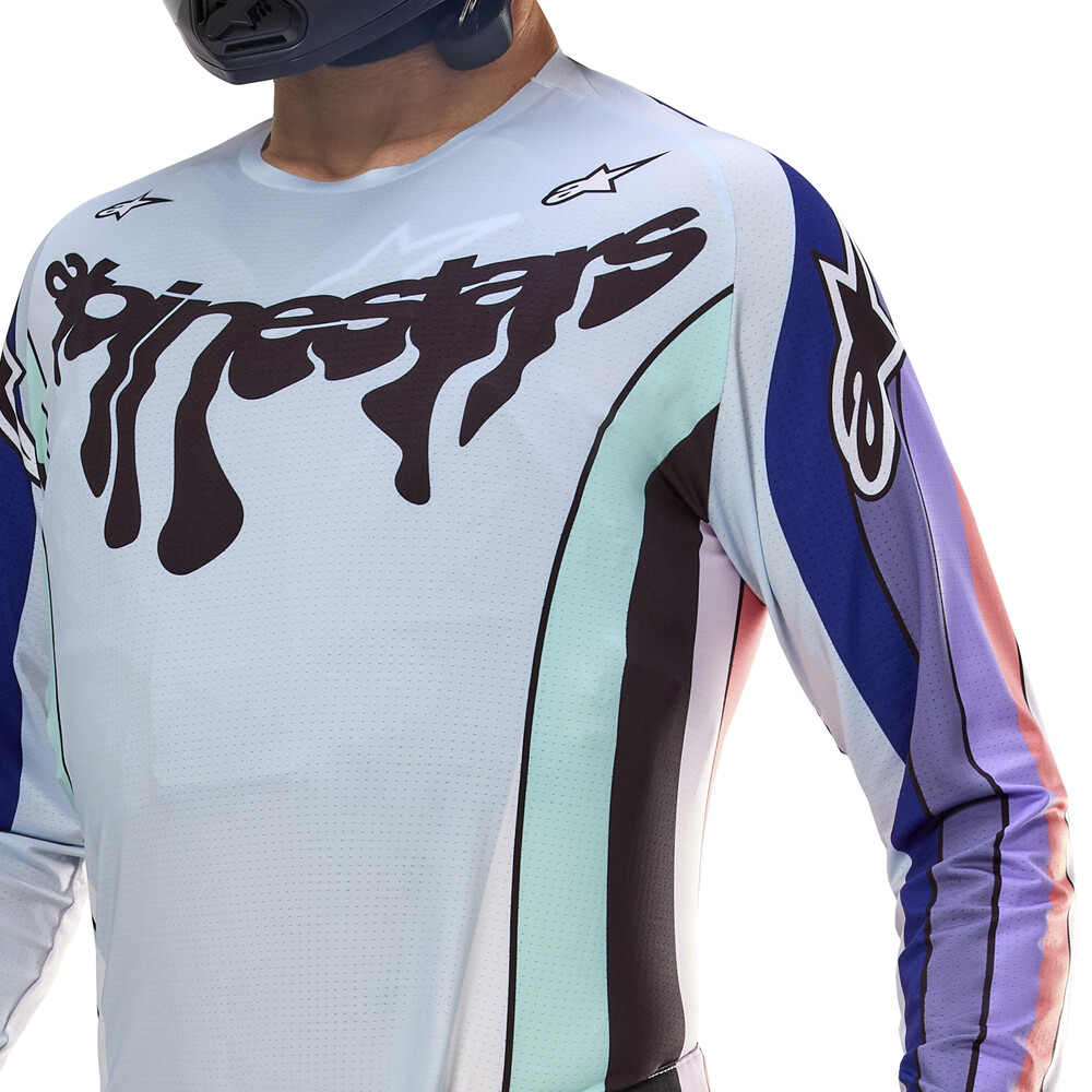 ALPINESTARS TECHSTAR LE IMPERIAL JERSEY DOUBLE PURPLE/BLUE/BLACK MD