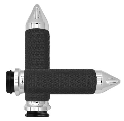 AVON FLY BY WIRE THROTTLE MEMORY FOAM GRIP CHROME