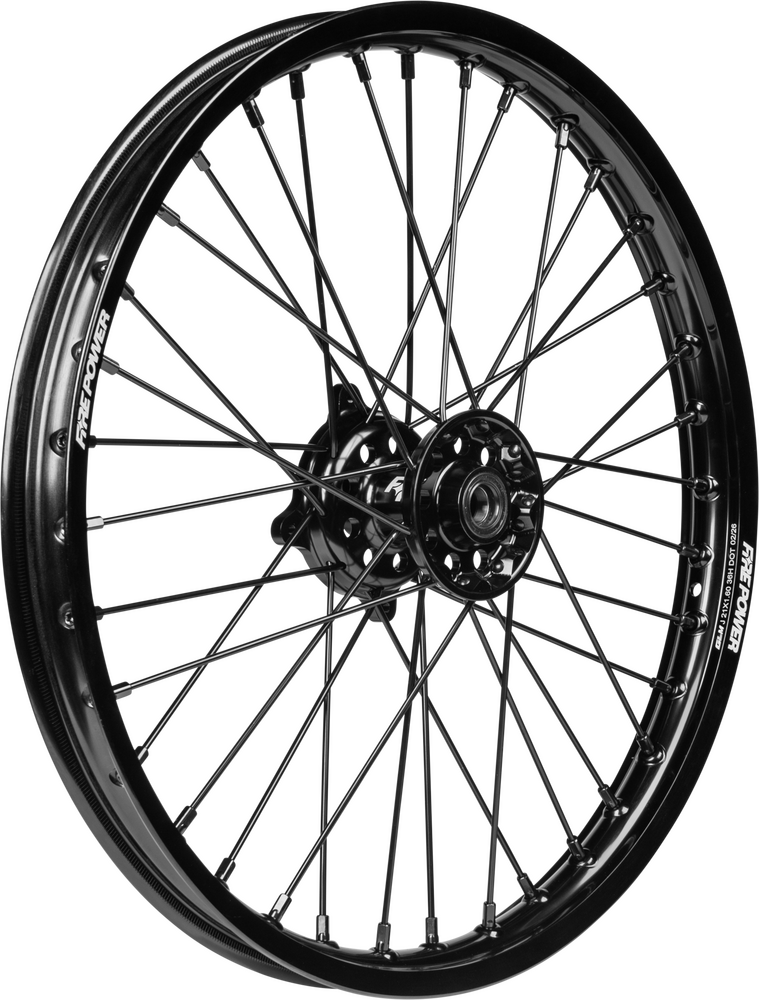 Fire Power Front Wheel 1.60 X 21" Black Kaw