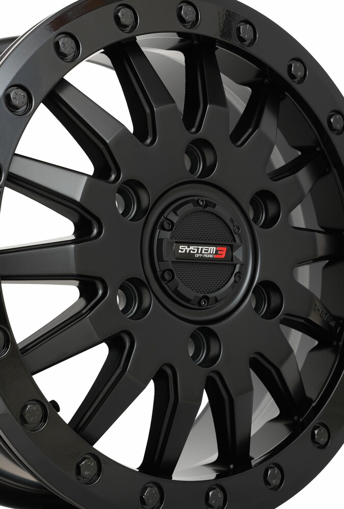 SYSTEM 3 SB8 WHEEL 15X7 5+2 (+38MM) 6/5.5 MATTE BLACK