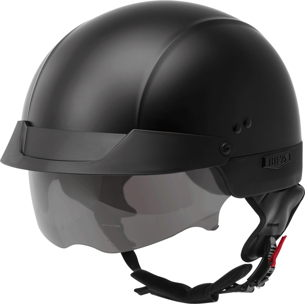 HH-75 HALF HELMET MATTE BLACK 2X