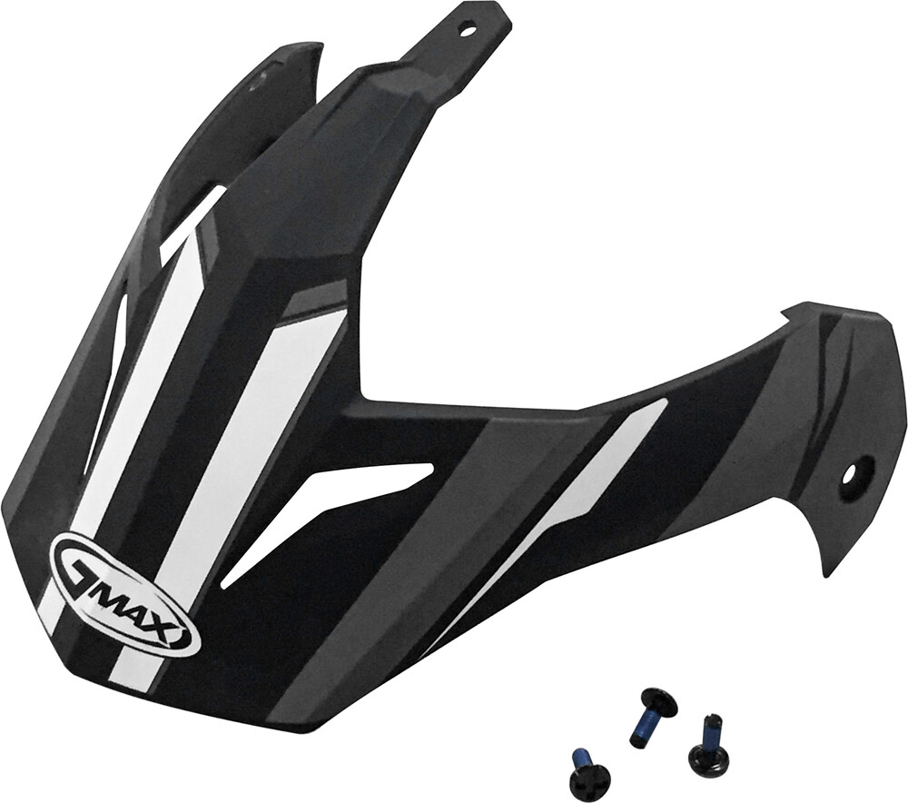 Gmax GM11D Helmet Visor — Black/Silver