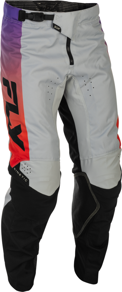 Fly Racing 2026 Kinetic Pants — Grey/Red/Purple/Black