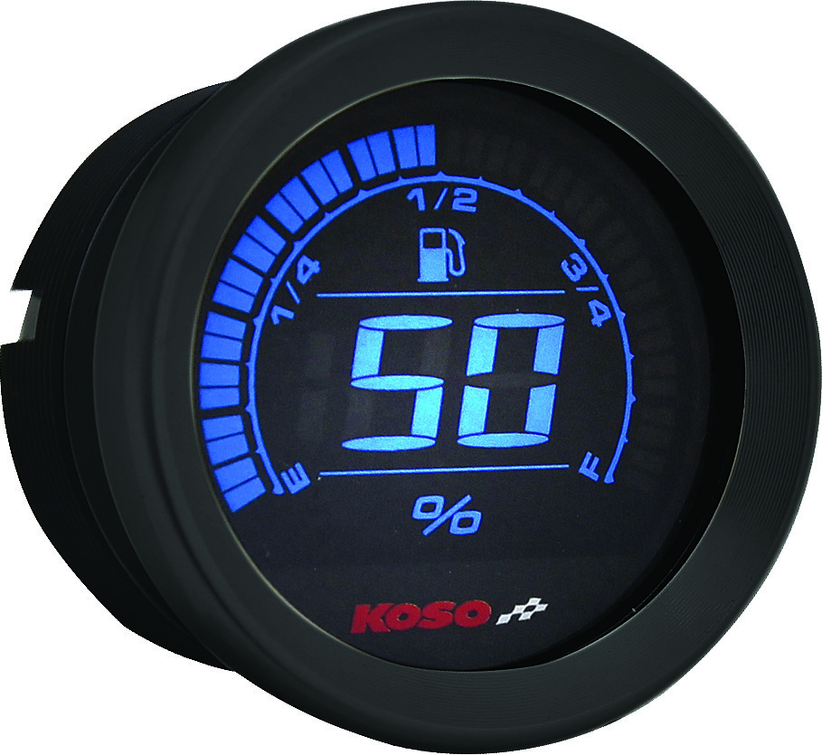 KOSO DIGITAL GAUGE CLUSTER BLACK BEZEL 04-13 FLHT AND FLTR