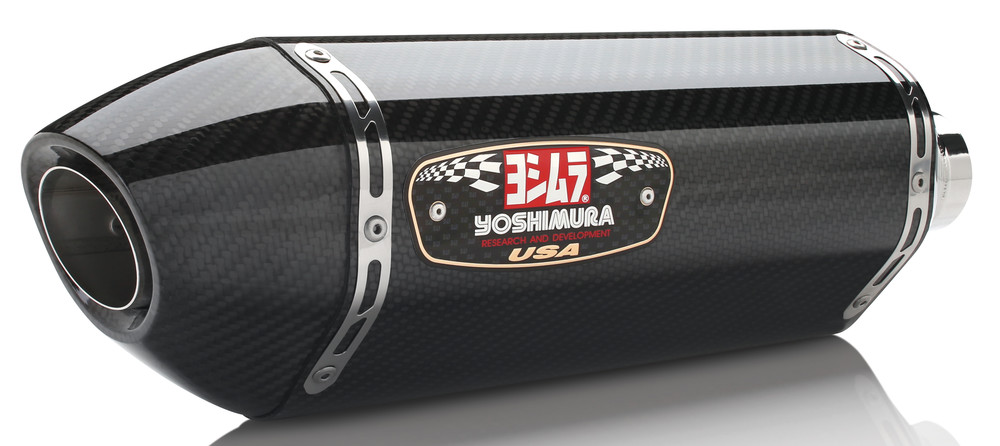YOSHIMURA EXHAUST SIGNATURE R-77 SLIP-ON SS-CF-CF