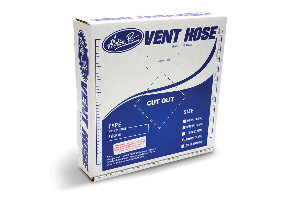 MOTION PRO CLEAR VINYL VENT LINE 5/16"X25'