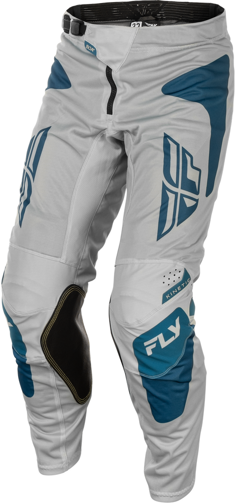 FLY RACING KINETIC MESH SYM PANTS GREY/BLUE SZ 40