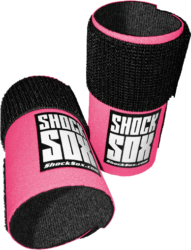 SHOCK SOX 4"U PINK UPSIDE DOWN FORKS - View 1