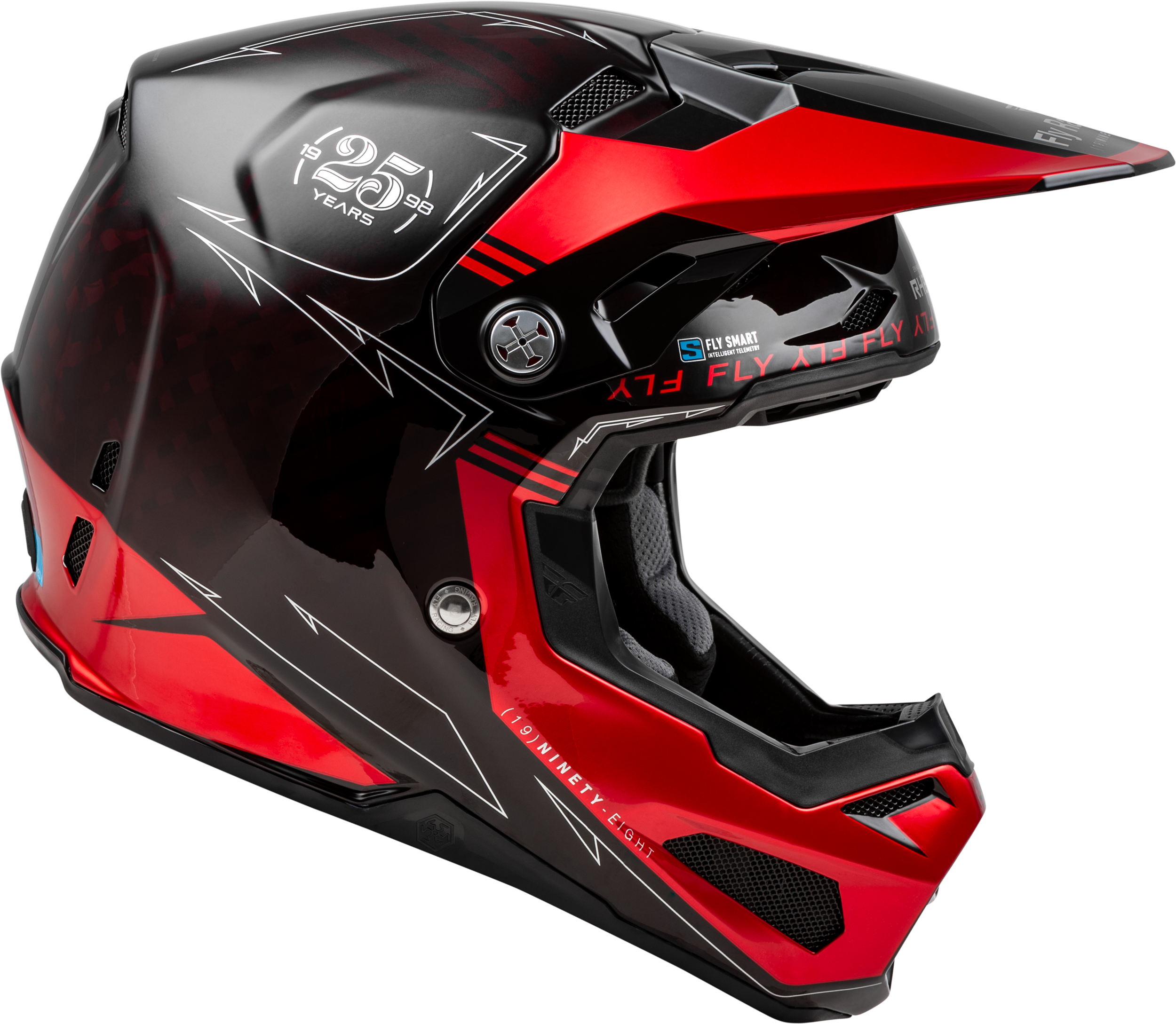 Casco de motocross todoterreno Fly Racing Youth Forumula S carbono MX ATV - Imagen 20 de 21