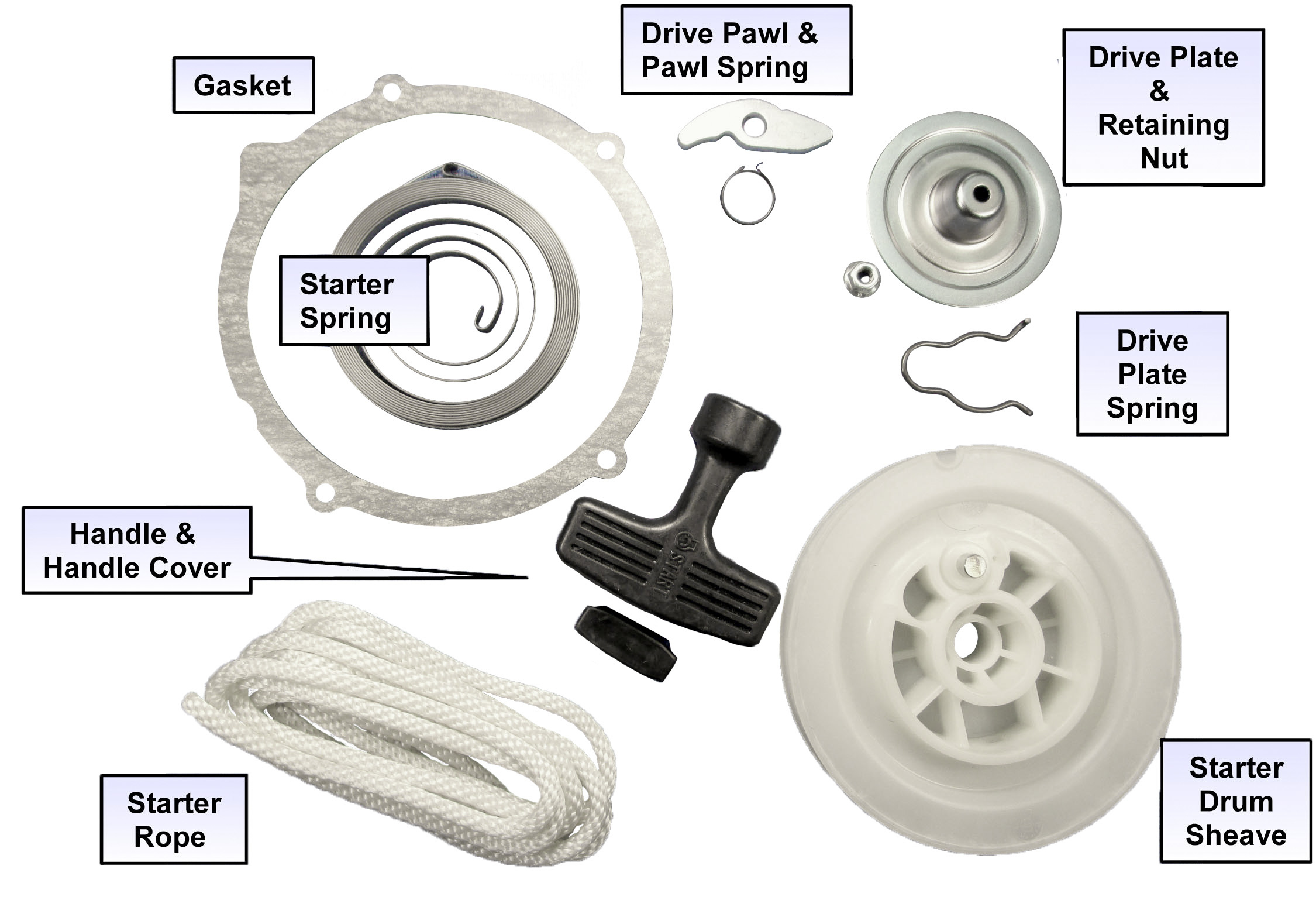 RICKS Yamaha Pull Start Rebuild Kit - View 1