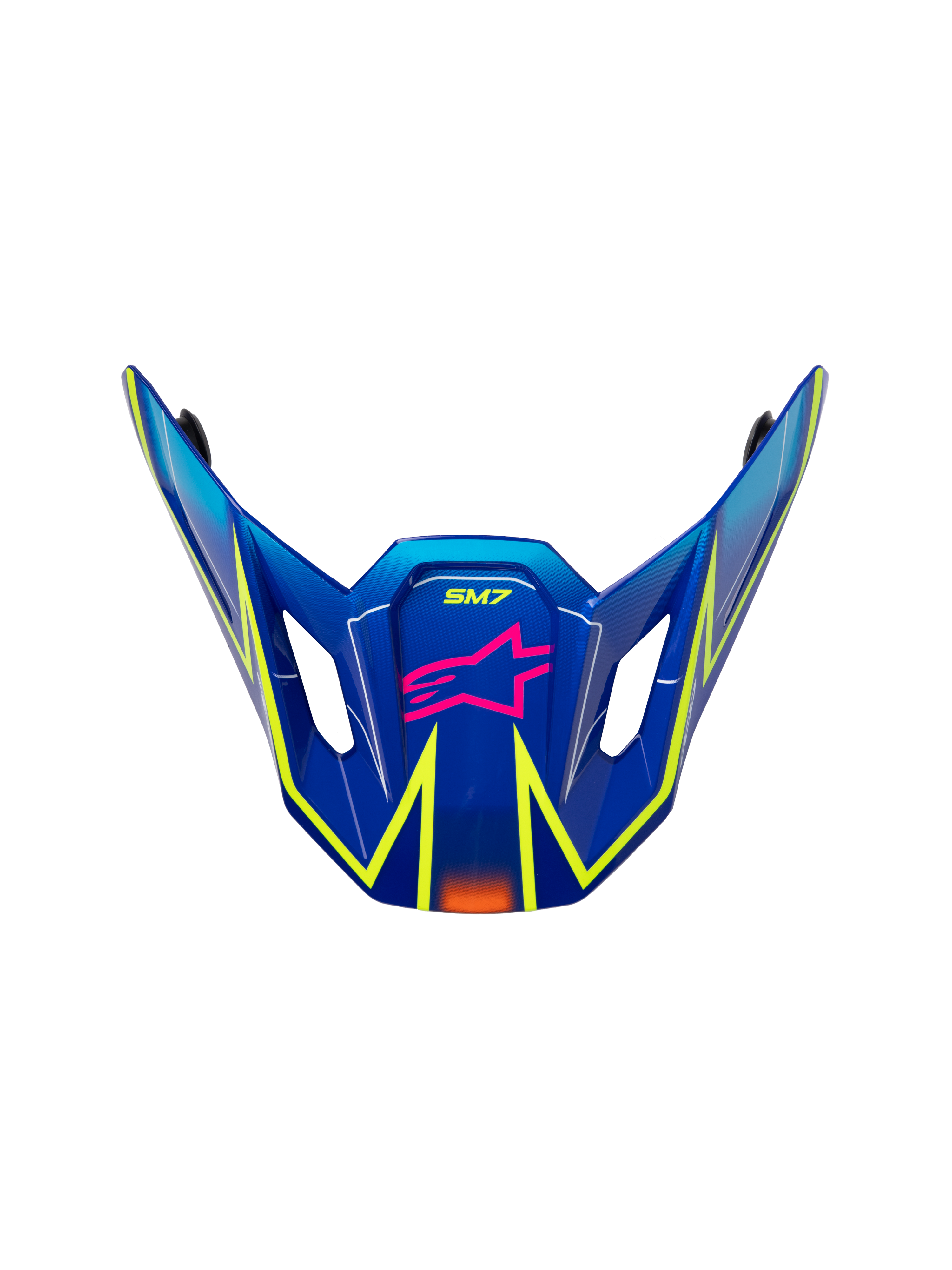 ALPINESTARS SM7 CAST VISOR ECE06 BLUE/PNK/YLW FLUO GLOSSY - View 1