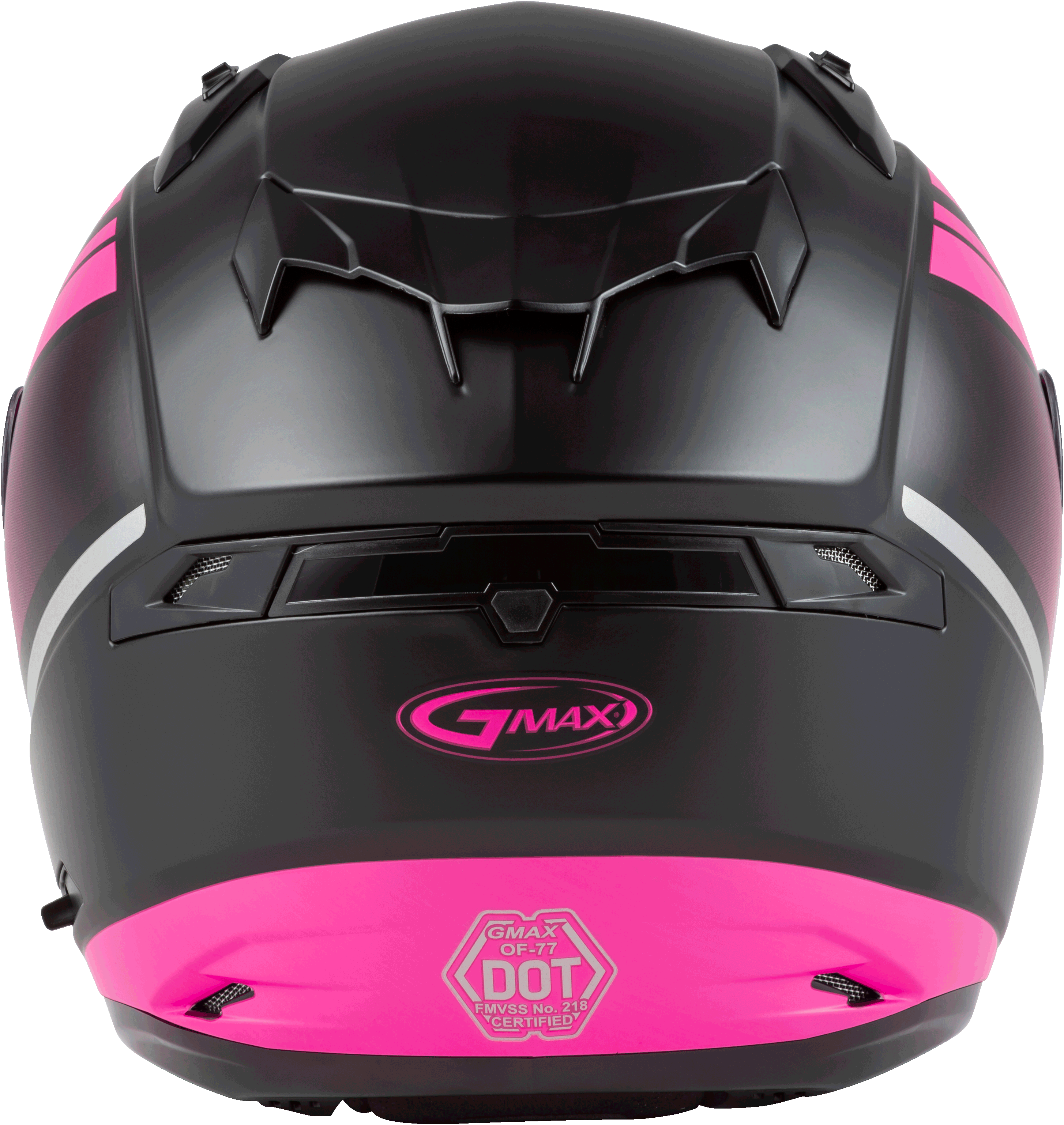 GMAX OF-77 Open-Face Street Helmet (Matte Black/Pink/Silver, X-Large)
