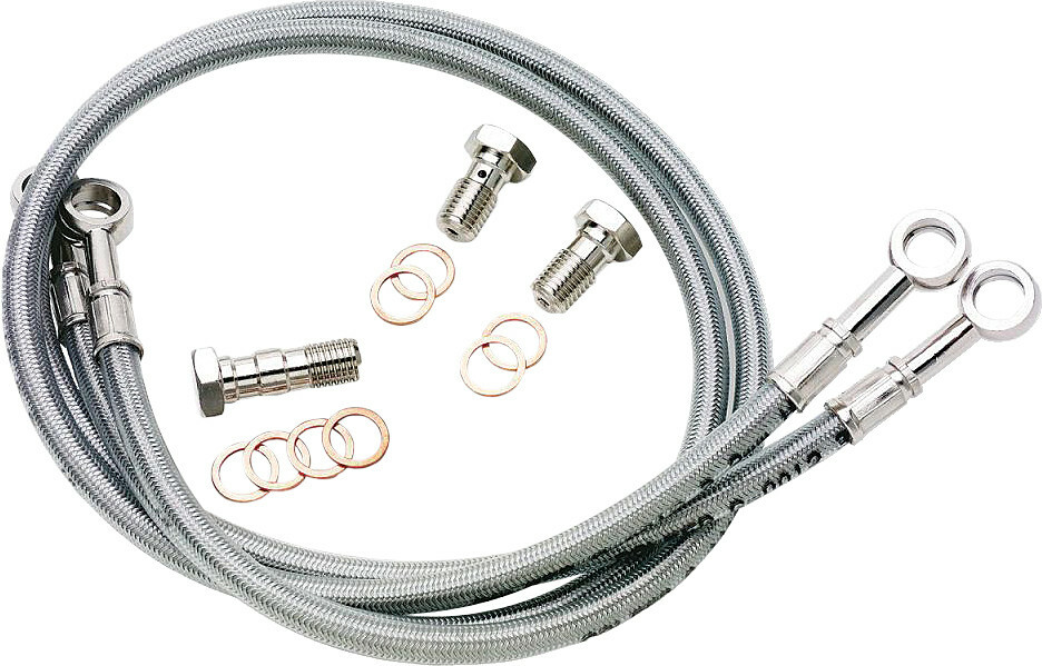 GBRAKES BRAKE LINE FRONT SILVER SUZ - View 1