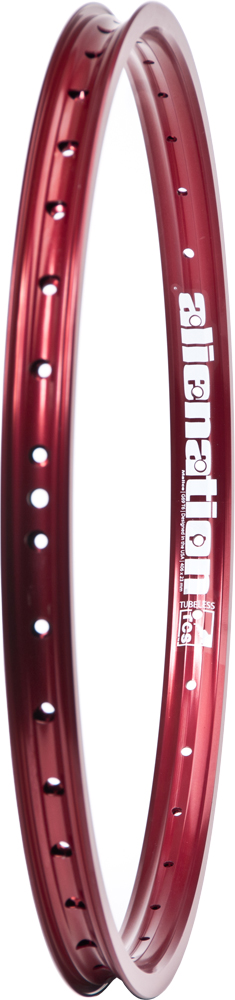 ALIENATION MALICE G69 20" RIM 36H R ED TUBE-LESS READY - View 1