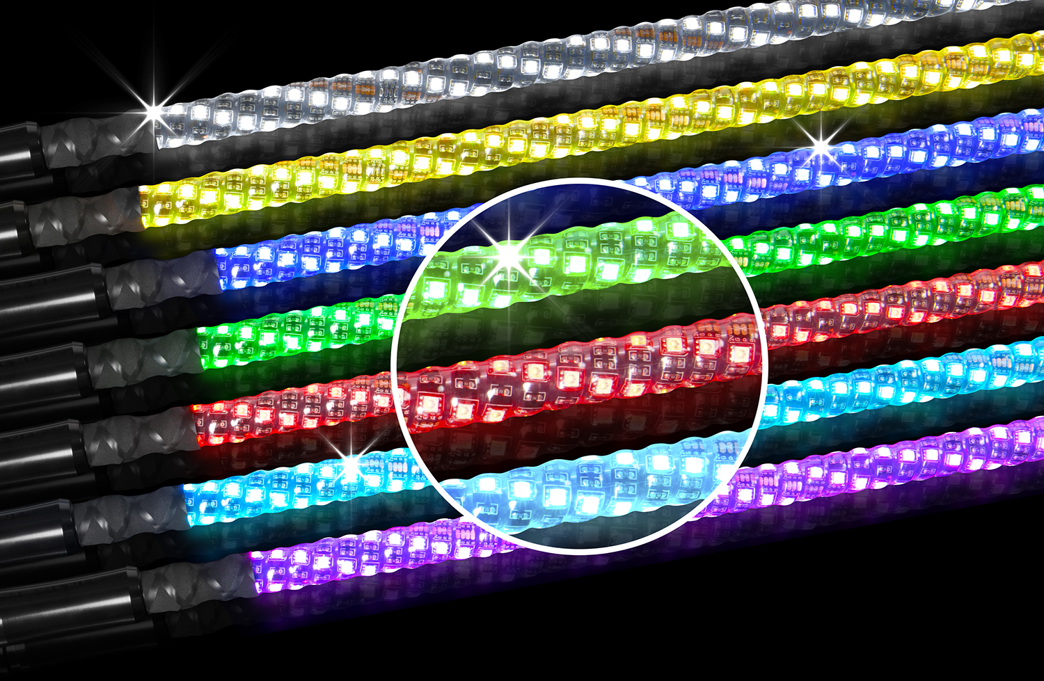 360 Degree RGB LED Whip Flag