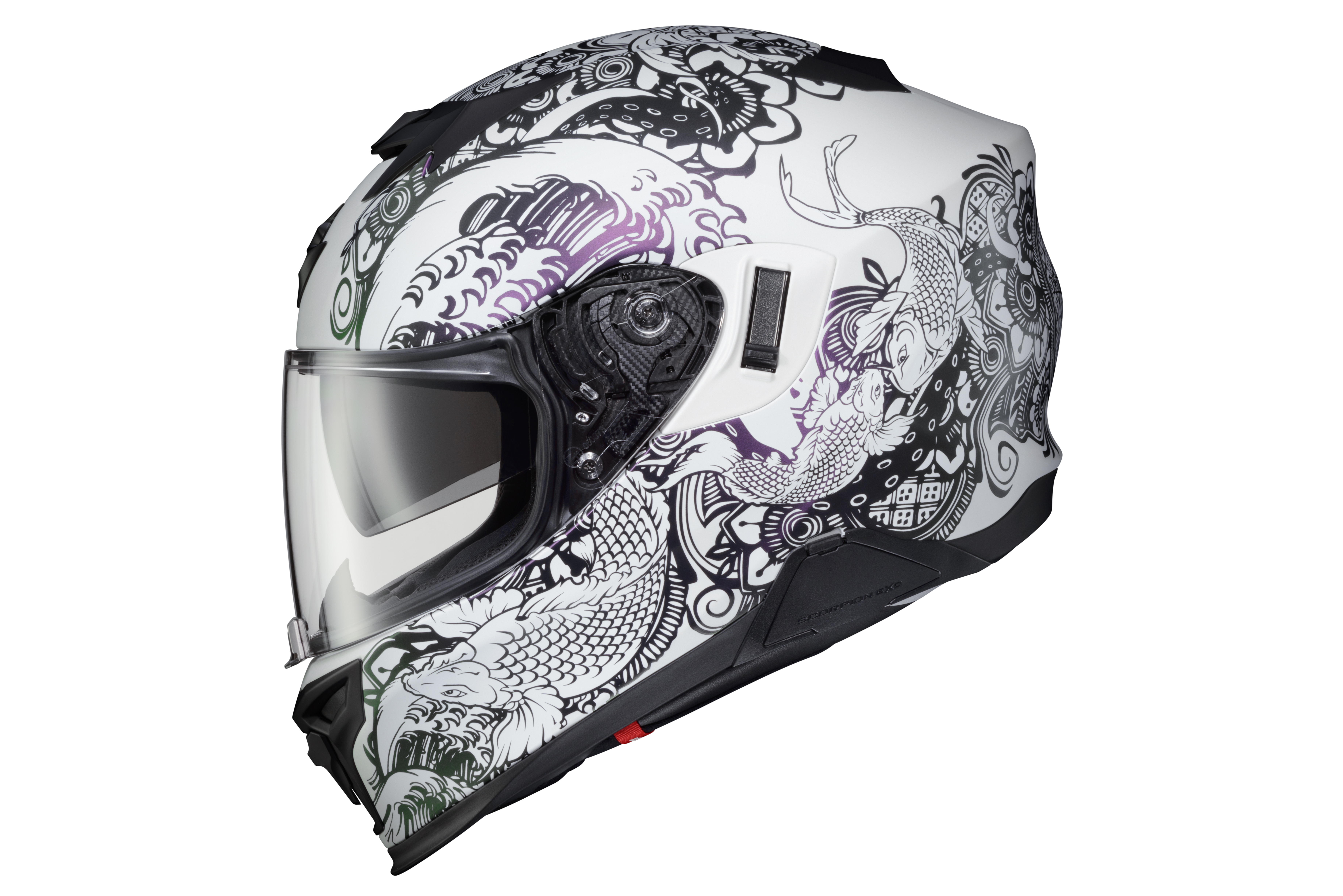SCORPION EXO EXO-T520 HELMET NAMA-SUSHI WHITE/CHAMELEON XS