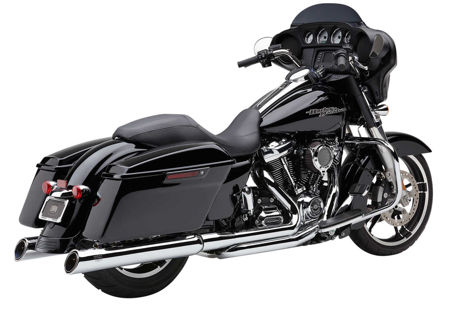 COBRA TRUE DUAL HEADPIPES CHROME FLH/FLT 17-22 - View 1