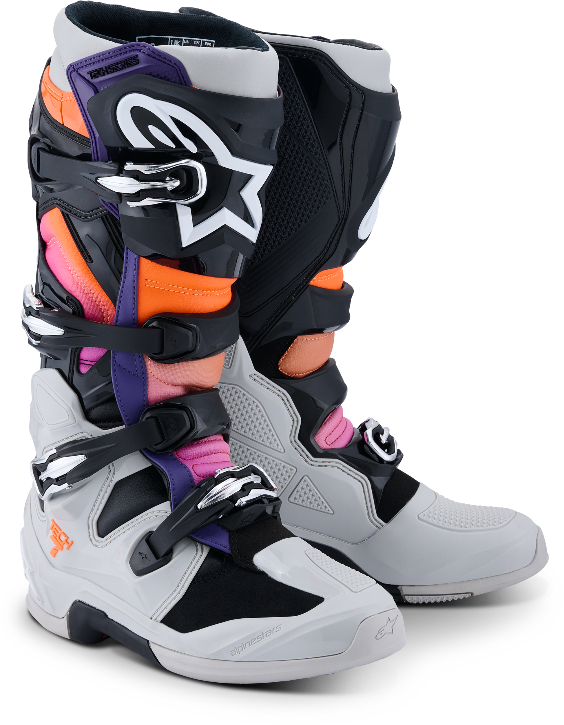 Black/Light Grey/Orange Fluo/Magenta
