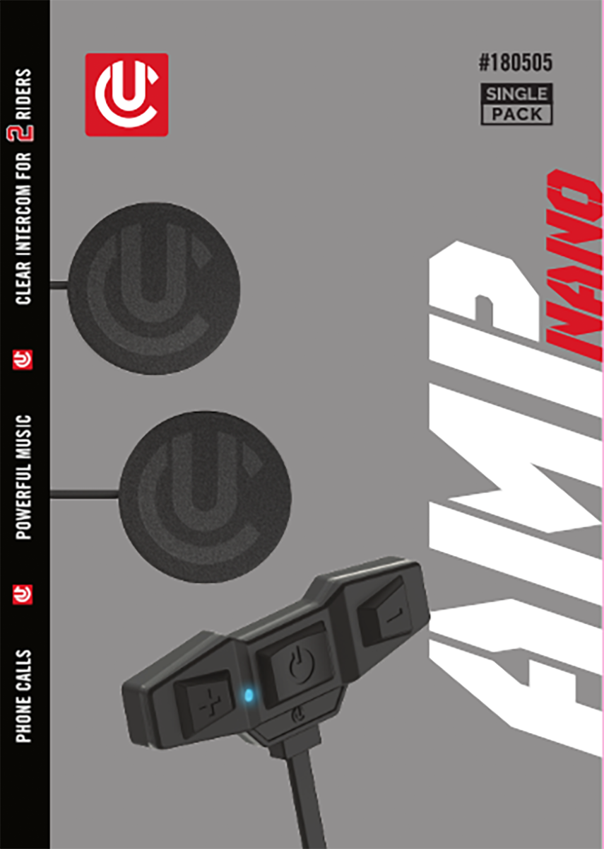 AMP NANO SINGLE KIT HELMET AUDIO SINGLE KIT