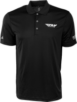 FLY RACING FLY RACING POLO BLACK/WHITE 2X