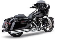COBRA 4&quot; DUAL CUT TIP SLIP-ON CHROME FLH/FLT 95-16