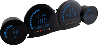 KOSO NORTH AMERICA 4 PIECE LED GAUGES `14-22 FLHT FLHX FLTR