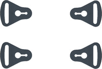 POD Knee Brace Replacement Strap Loop Set