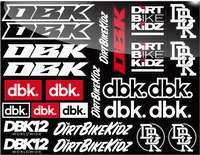 DBK RACE PACK STICKER SHEET 8.5"X11"