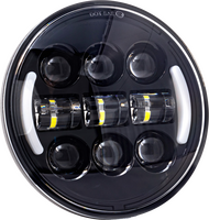 LETRIC LIGHTING CO 5.75" Deluxe Headlight w/ Turns w/ Switchback