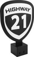 HIGHWAY 21 Helmet Tree Header Sign