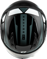 GMAX MD-04 SECTOR HELMET BLACK/SILVER XL