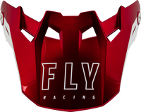 FLY RACING FORMULA CC CENTRUM VISOR METALLIC RED/WHITE YL/SM