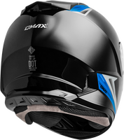 GMAX FF-49 SYTH HELMET BLACK/BLUE 2X