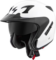 Scorpion Exo-Ct220 Open-Face Helmet Gloss White Xs