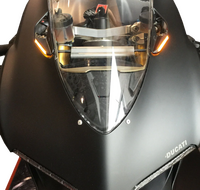 NEW RAGE CYCLES Mirror Block Off Turn Signals