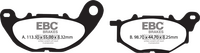 EBC BRAKE PADS SFA705 ORGANIC SCOOTER