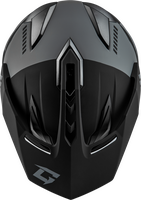 GMAX GM-11 RONIN HELMET MATTE BLACK/SILVER LG