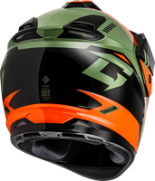 GMAX GM-11 RONIN HELMET ORANGE/GREEN/BLACK MD