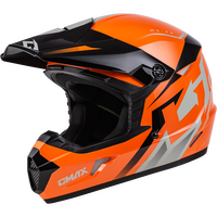 GMAX MX-46 COMPOUND HELMET ORANGE/BLACK/GREY XL
