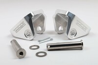 Works Connection Aluminum Offset Foot Peg Mounts
