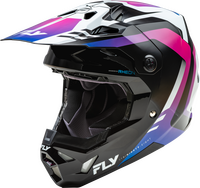 FLY RACING FORMULA CP KRYPTON HELMET WHITE/BLACK/PURPLE LG