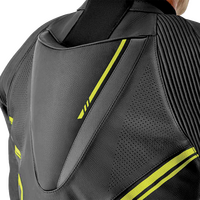 RST S1 D3O SUIT BLK/GRY/FLO YEL LEATHER MD