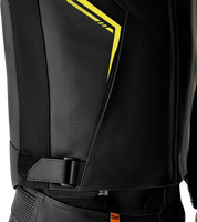 RST S1 D3O LEATHER JACKET BLK/GRY/FLO YEL LG