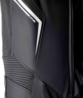 RST S1 D3O SUIT BLK/WHI LEATHER SM