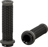 FIRE POWER PILOT ATV LOCK-ON GRIPS BLACK/GRAY
